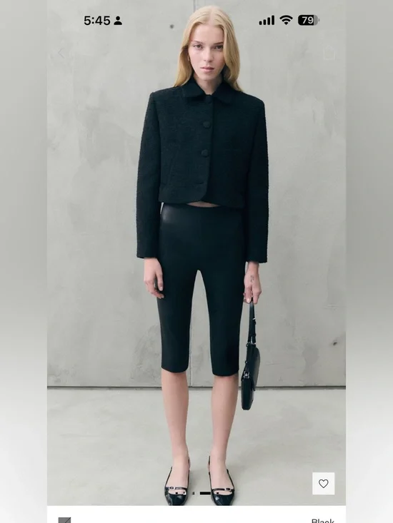 Mango CROPTWEED JACKET SizeS, M NWT - Picture 6 of 12